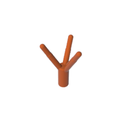 GOBRICKS GDS-90064 Plant Flower Stem with Bar and 3 Stems Long - YWOBB