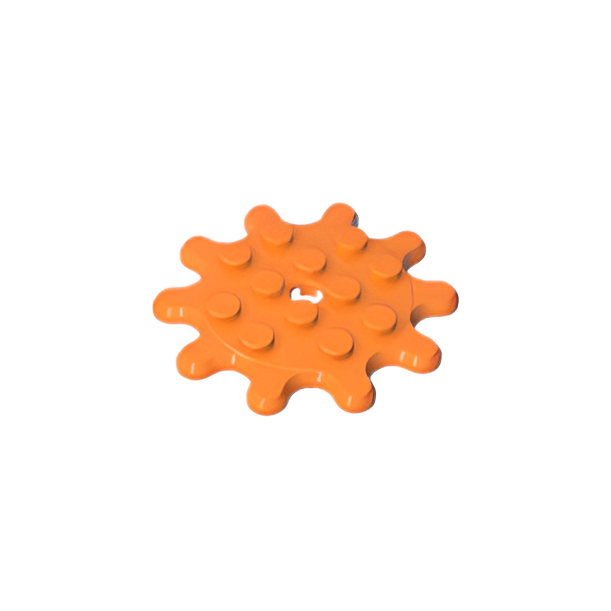 GOBRICKS GDS-90081 Plate Round 4 x 4 Gear 10 Tooth - YWOBB