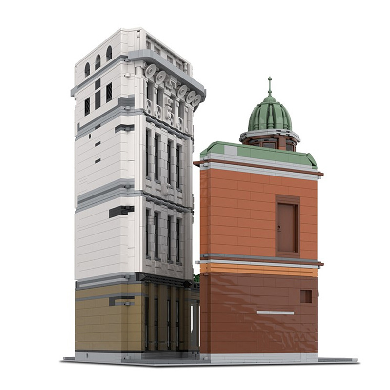 MOC 185075 Architectural Street View Iron Building - YWOBB