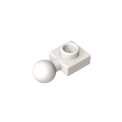GOBRICKS GDS-90194 Plate Modified 1 x 1 with Tow Ball on Side - YWOBB