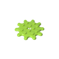 GOBRICKS GDS-90081 Plate Round 4 x 4 Gear 10 Tooth - YWOBB