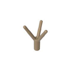 GOBRICKS GDS-90064 Plant Flower Stem with Bar and 3 Stems Long - YWOBB