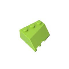 GOBRICKS GDS-90045 Wedge 3 x 3 Sloped Right - YWOBB