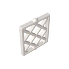 GOBRICKS GDS-90095 Pane for Window 1 x 2 x 2 Lattice Diamond - YWOBB