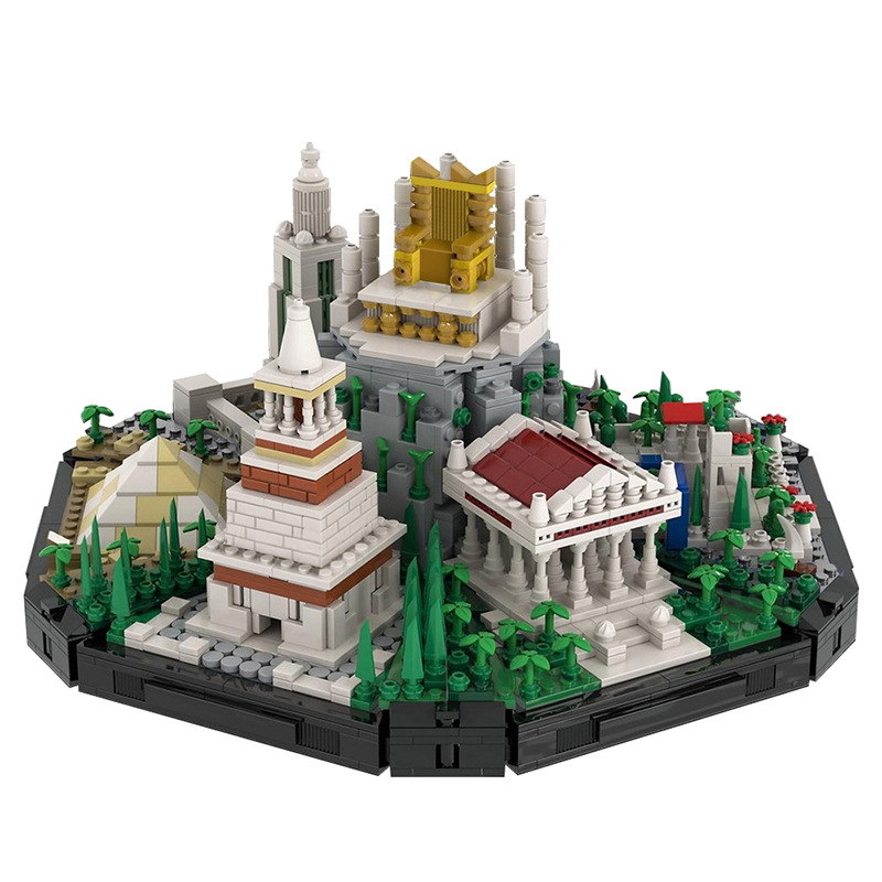 MOC 139202 Statue of Zeus, Great Pyramid of Giza, Hanging Gardens of Babylon - YWOBB