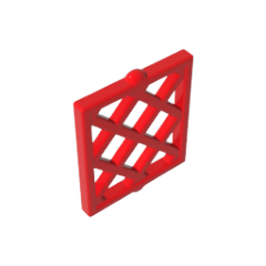 GOBRICKS GDS-90095 Pane for Window 1 x 2 x 2 Lattice Diamond - YWOBB