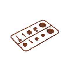GOBRICKS GDS-90096 kitchenware plate - YWOBB