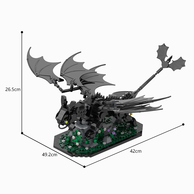 MOC 176571 Dragon Taming Master - Toothless Child - YWOBB