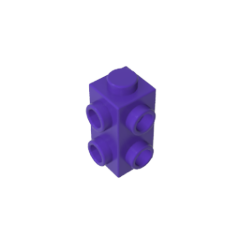 GOBRICKS GDS-90140 Modified 1 x 2 with Studs on 4 Sides - YWOBB