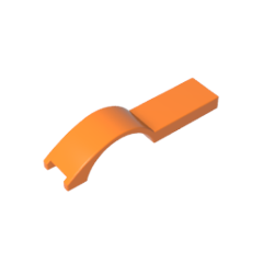 GOBRICKS GDS-90159 Vehicle Mudguard 1 x 4 1/2 - YWOBB