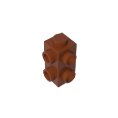 GOBRICKS GDS-90140 Modified 1 x 2 with Studs on 4 Sides - YWOBB