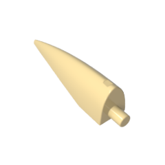 GOBRICKS GDS-90187 Barb / Claw / Horn / Tooth - Large - YWOBB