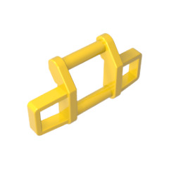 GOBRICKS GDS-90188 Bar 1 x 4 x 1 2/3 (Grille Guard / Push Bumper) - YWOBB