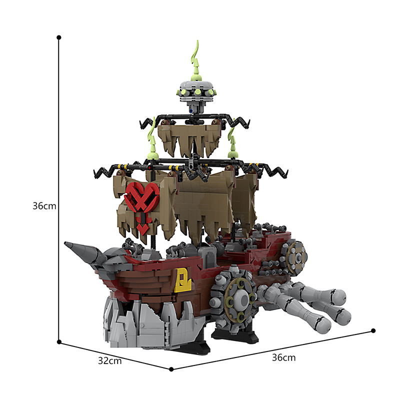 MOC 159076 Kingdom Hearts - Pirate Ship - YWOBB