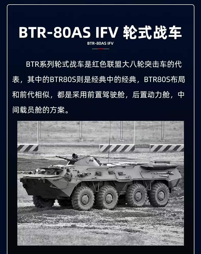 SLUBAN M38-B1251 BTR80AS Infantry Fighting Vehicle BTR-80S 2in1 - YWOBB