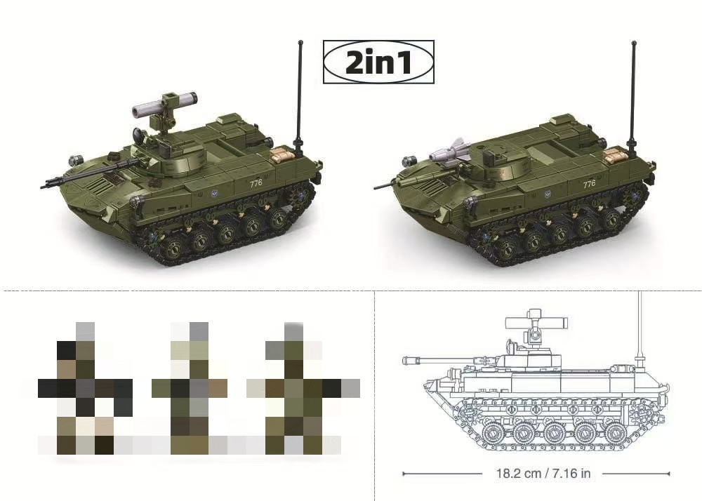 SLUBAN M38-B1250 BMD-2S Paratrooper Fighting Vehicle BMD-1S 2in1 - YWOBB