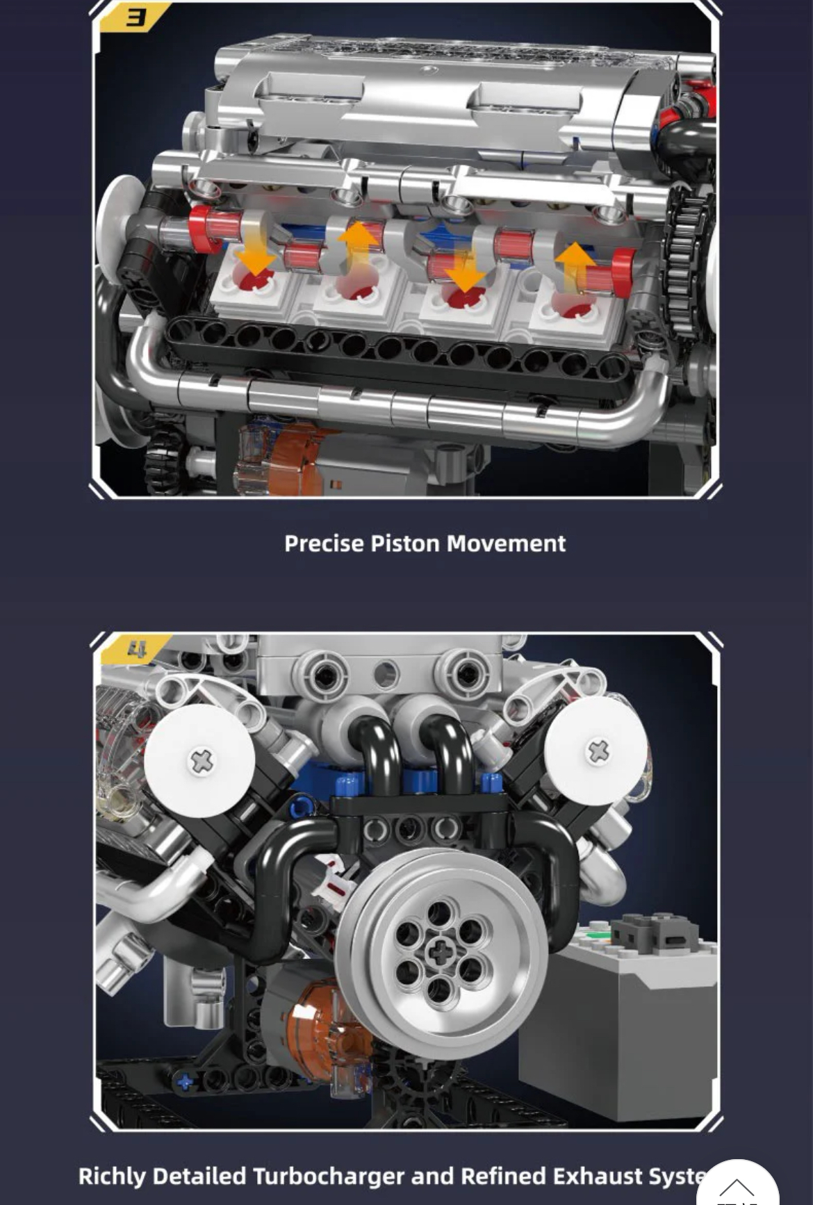 Mould King 10088 V8 Engine - YWOBB