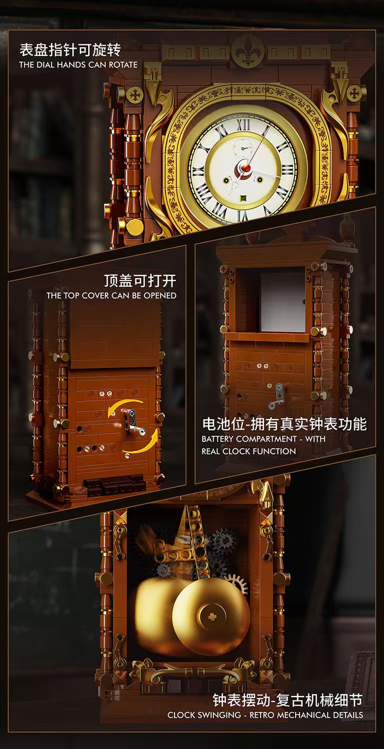 GAO MISI T2109 Vintage Swing Clock - YWOBB