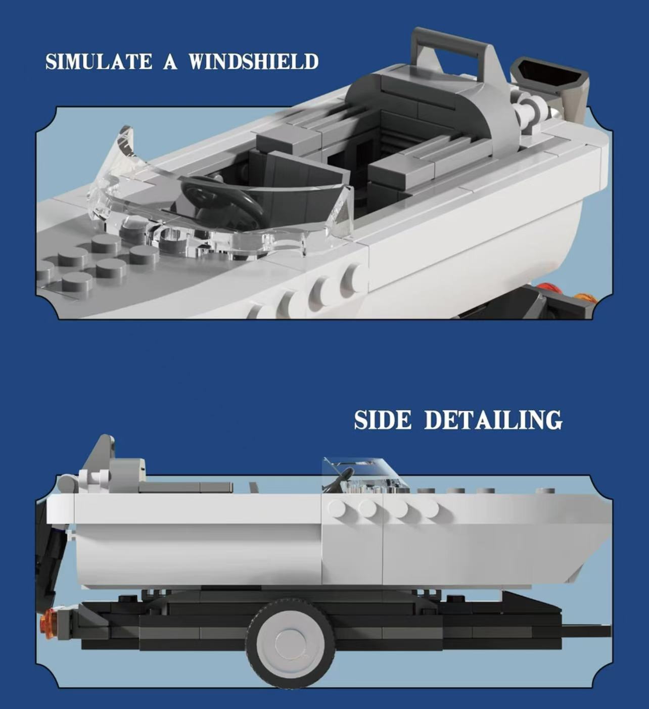Xbert 66115 Trailer With Speedboat - YWOBB