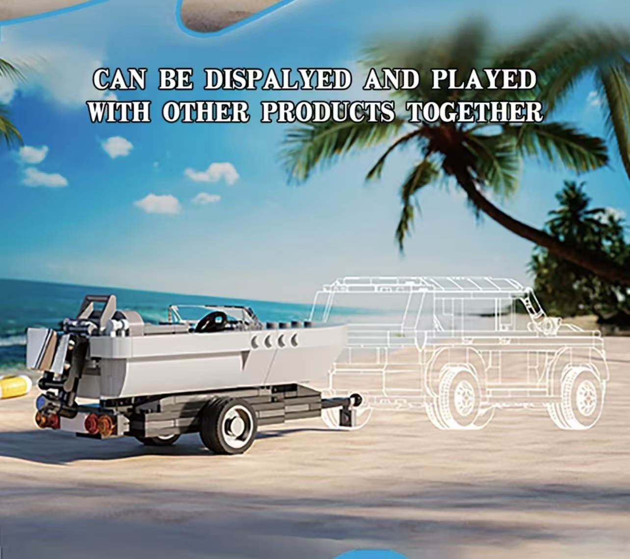 Xbert 66115 Trailer With Speedboat - YWOBB