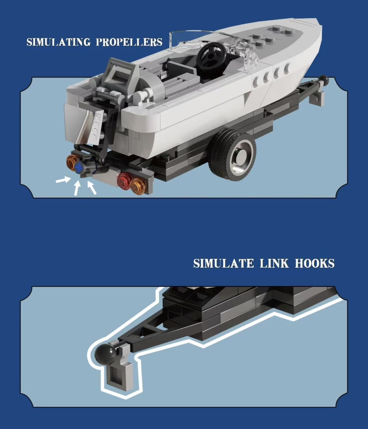 Xbert 66115 Trailer With Speedboat - YWOBB