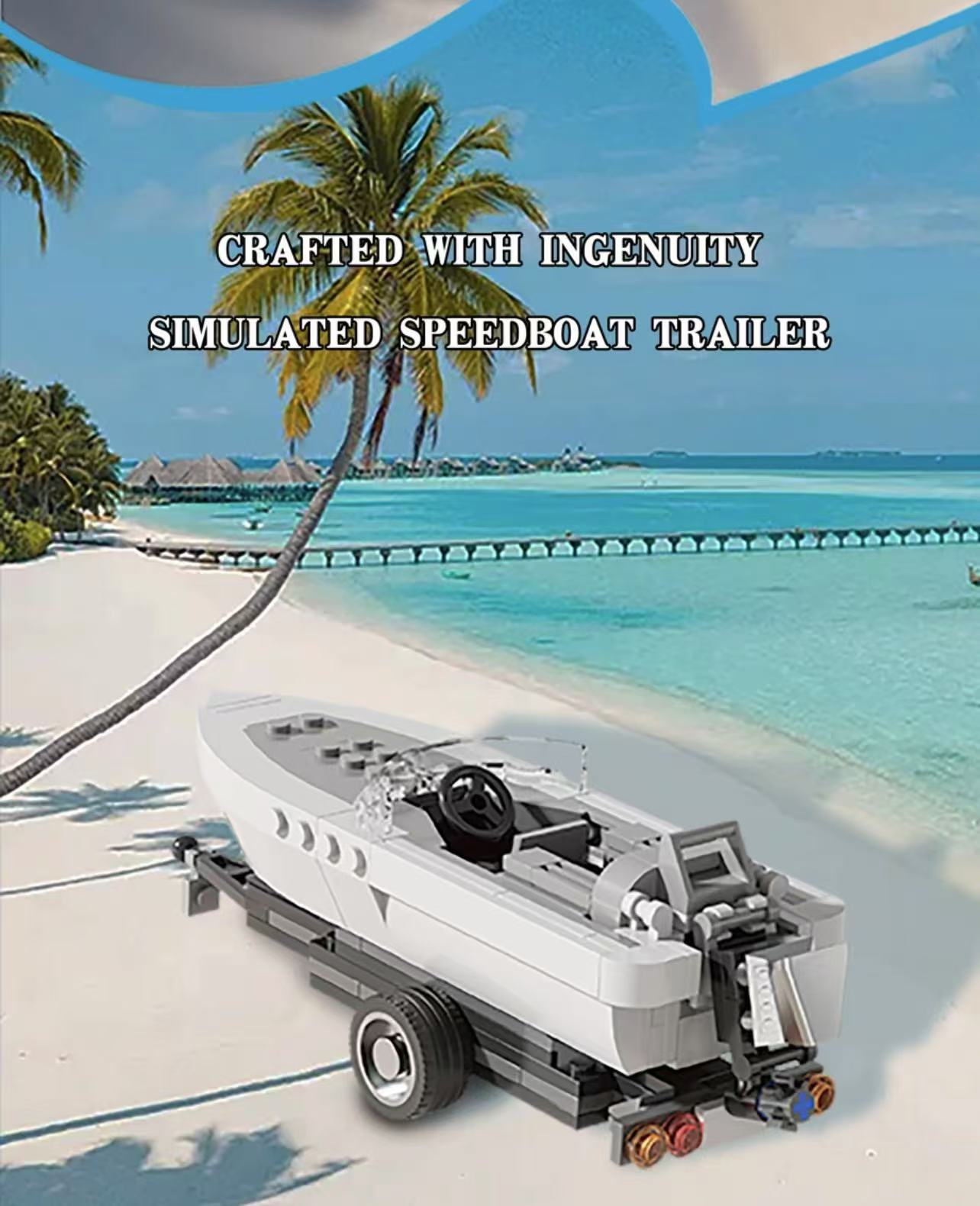 Xbert 66115 Trailer With Speedboat - YWOBB