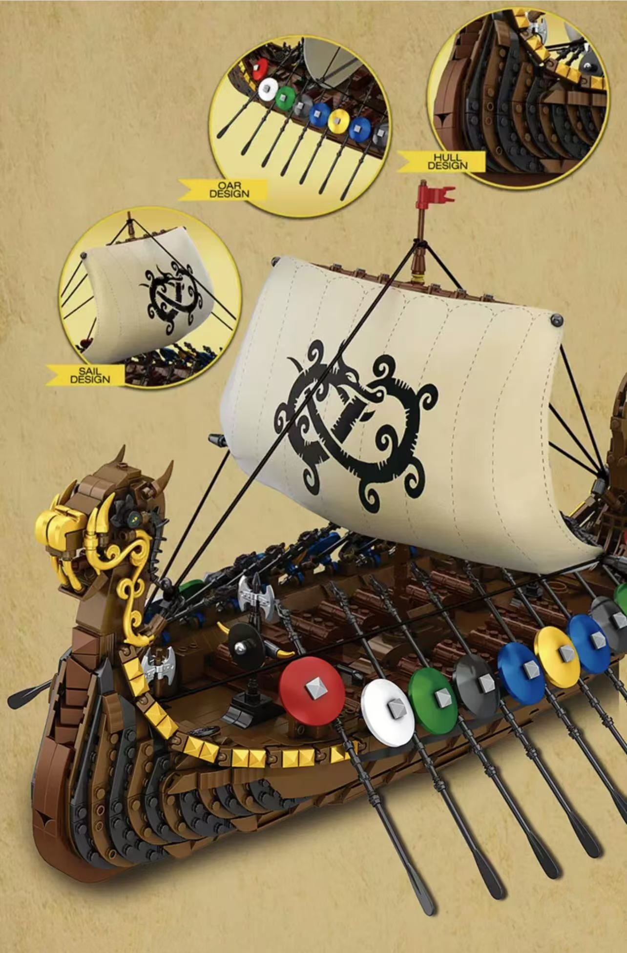 Reobrix 66101 Viking longshi - YWOBB