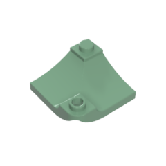 GOBRICKS GDS-90297 Arch 3 x 3 Inverted Corner with Raised Hollow Stud - YWOBB