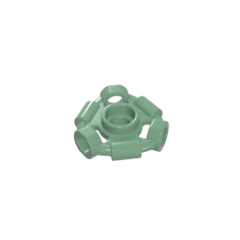 GOBRICKS GDS-90299 Minifigure Weapon Holder Ring with 3 Bars and 3 Bar Holes (Ninjago Aeroblade Center) - Hollow Stud - YWOBB