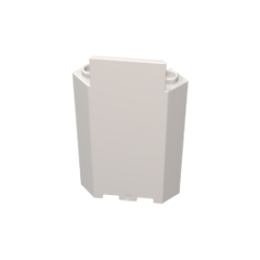 GOBRICKS GDS-M194 Panel 3 x 3 x 6 Corner Wall without Bottom Indentations - YWOBB