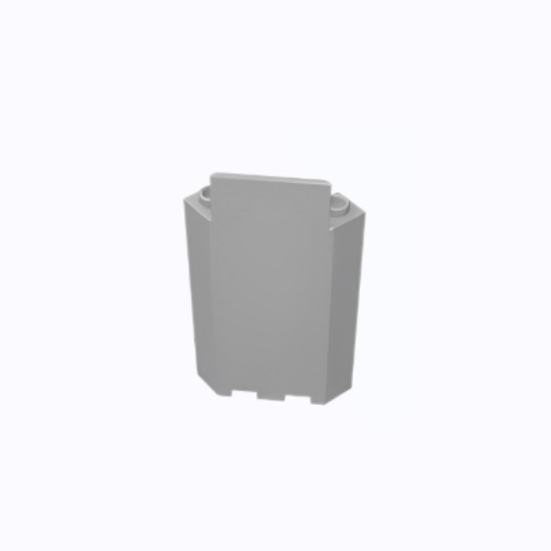 GOBRICKS GDS-M194 Panel 3 x 3 x 6 Corner Wall without Bottom Indentations - YWOBB