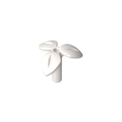 GOBRICKS GDS-90503 Plant Stem with Bar  3 Leaves  and Small Pin Hole - YWOBB