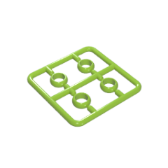 GOBRICKS GDS-90487 Rings Gold Rings Magic Rings 4 in a Plate - YWOBB