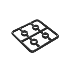 GOBRICKS GDS-90487 Rings Gold Rings Magic Rings 4 in a Plate - YWOBB