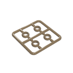 GOBRICKS GDS-90487 Rings Gold Rings Magic Rings 4 in a Plate - YWOBB