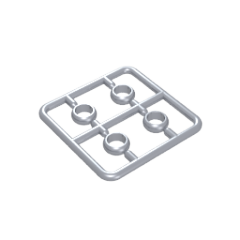 GOBRICKS GDS-90487 Rings Gold Rings Magic Rings 4 in a Plate - YWOBB