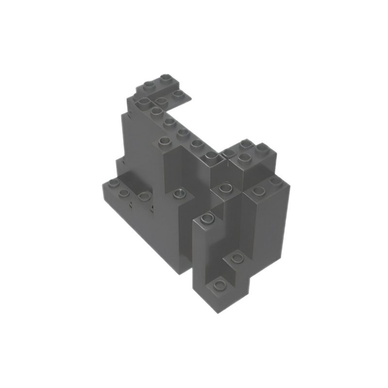 GOBRICKS GDS-90270 Rock Panel 4 x 10 x 6 Rectangular (BURP) - YWOBB