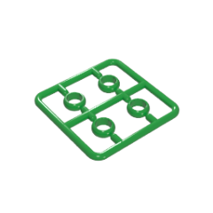 GOBRICKS GDS-90487 Rings Gold Rings Magic Rings 4 in a Plate - YWOBB