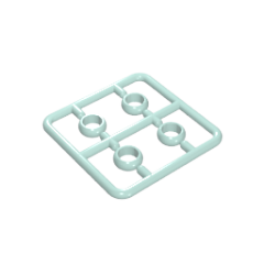 GOBRICKS GDS-90487 Rings Gold Rings Magic Rings 4 in a Plate - YWOBB