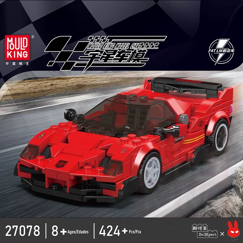 Mould King 27078 F4T LM Concept Sports Car - YWOBB