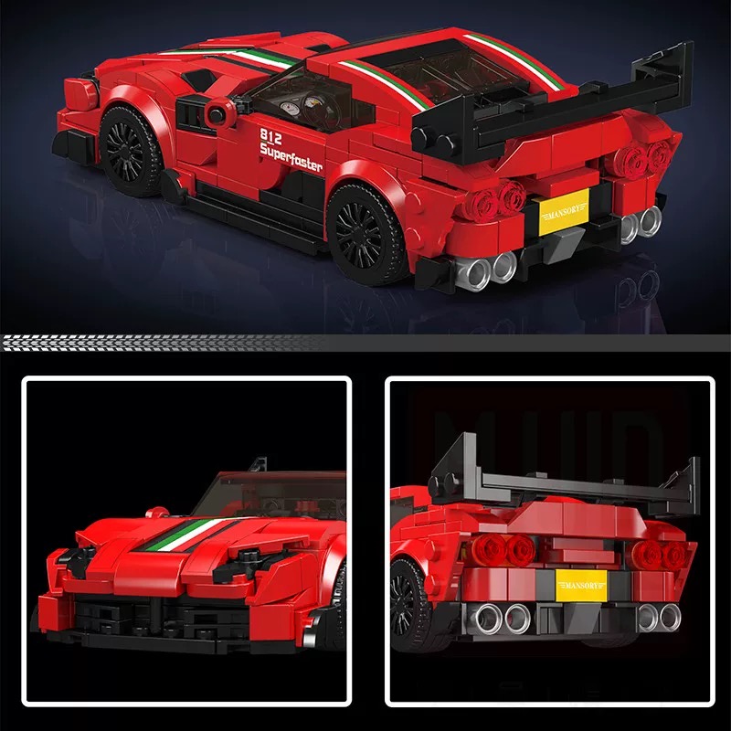 Mould King 27079 F812 Maxari sports car - YWOBB