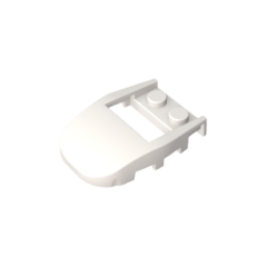 GOBRICKS GDS-2195 Wedge 4 x 3 Cut Back with Cutout 2 Studs - YWOBB