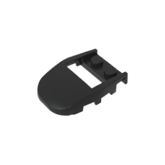 GOBRICKS GDS-2195 Wedge 4 x 3 Cut Back with Cutout 2 Studs - YWOBB