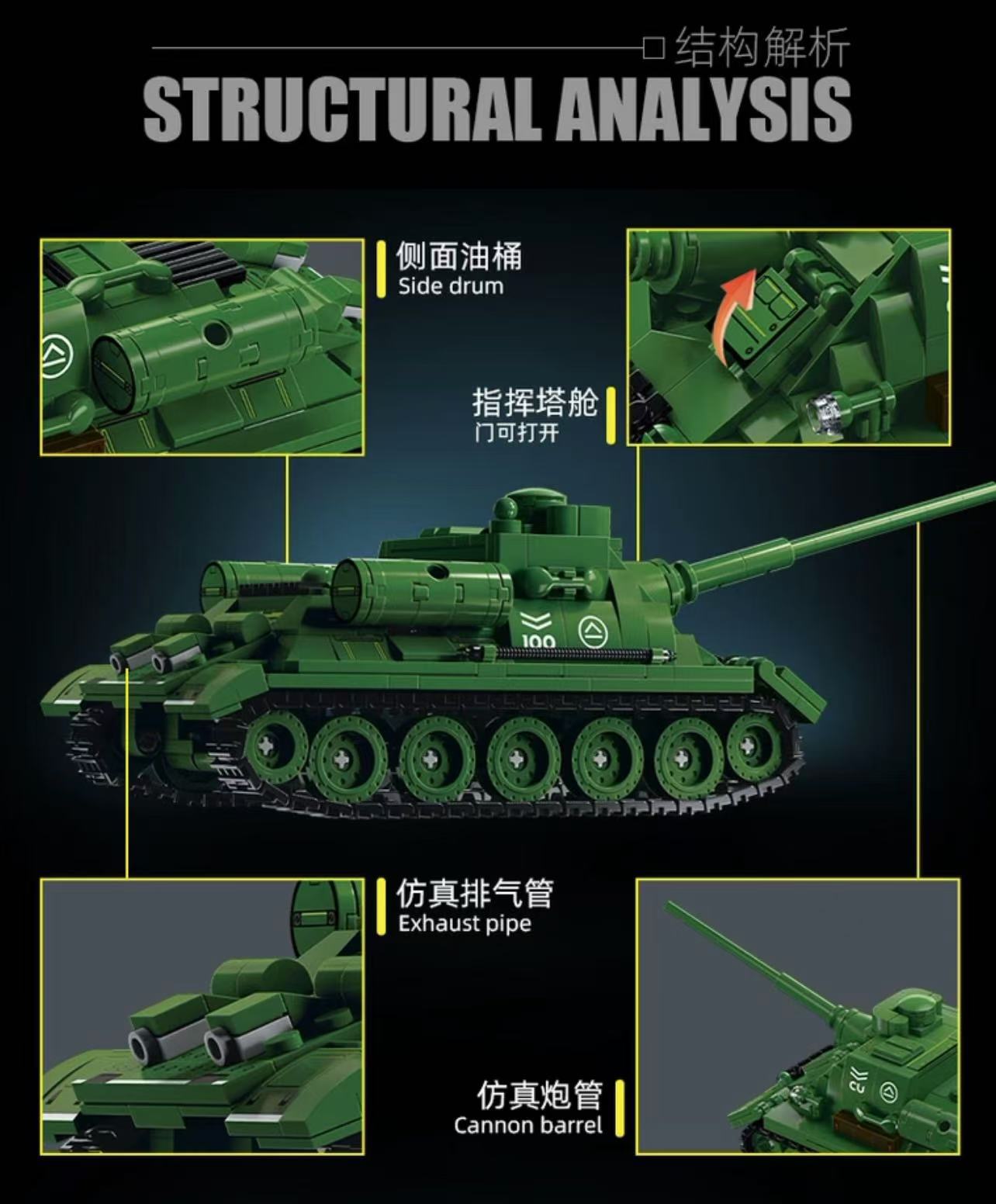 LY 66069 Soviet SU-100 tank destroyer - YWOBB