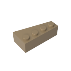 GOBRICKS GDS-592 Wedge 4 x 2 Left - YWOBB