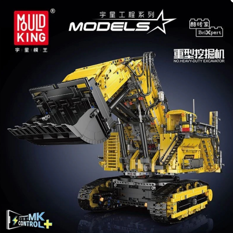 Mould King 17070 Heavy Duty Excavator Yellow APP Version OVP EU Warehouse Version - YWOBB