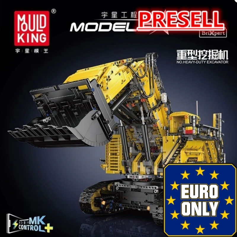 Mould King 17070 Heavy Duty Excavator Yellow APP Version OVP EU Warehouse Version - YWOBB