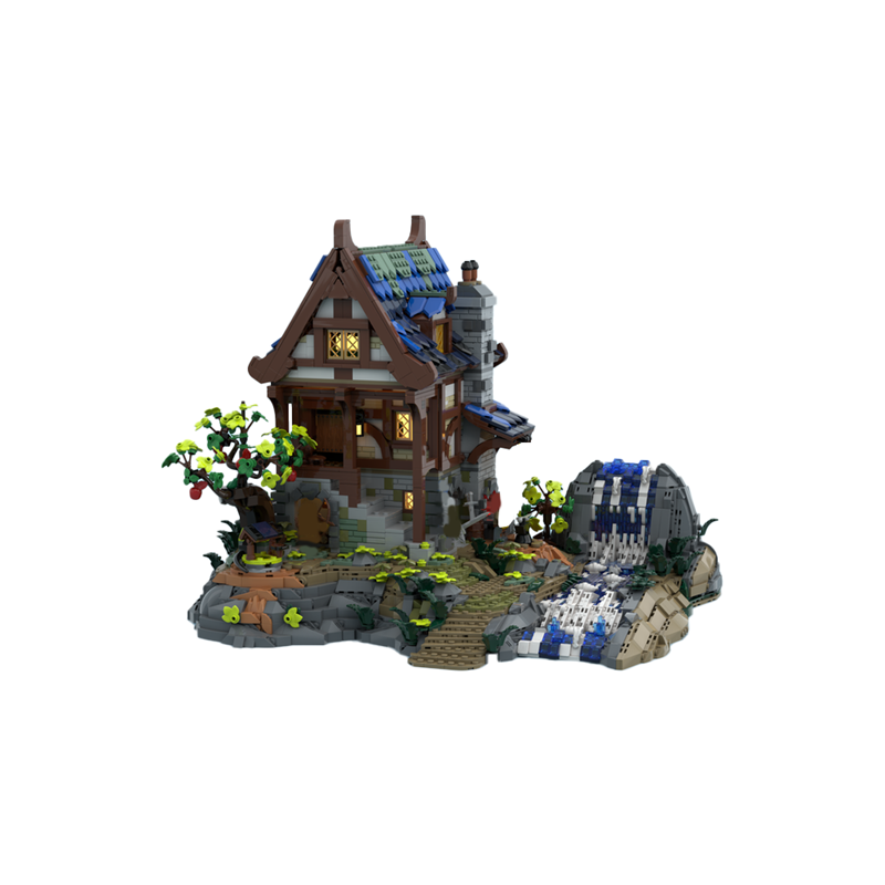 GOBRICKS MOC 186959 Medieval Blacksmith BASE UPGRADE - YWOBB