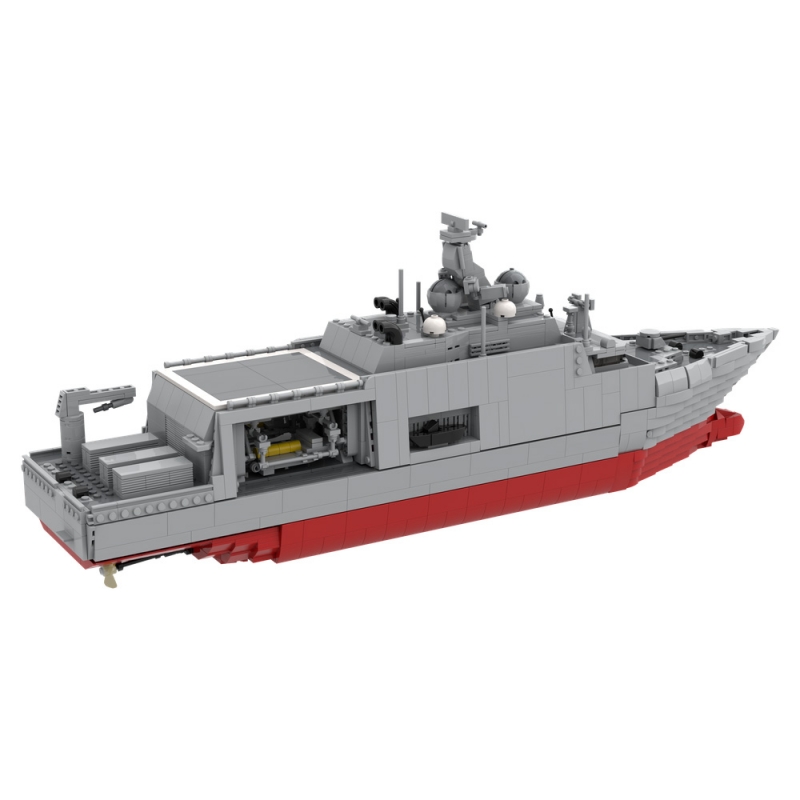 GOBRICKS MOC 152691 Dutch Navy City-class mine countermeasures vessel - YWOBB
