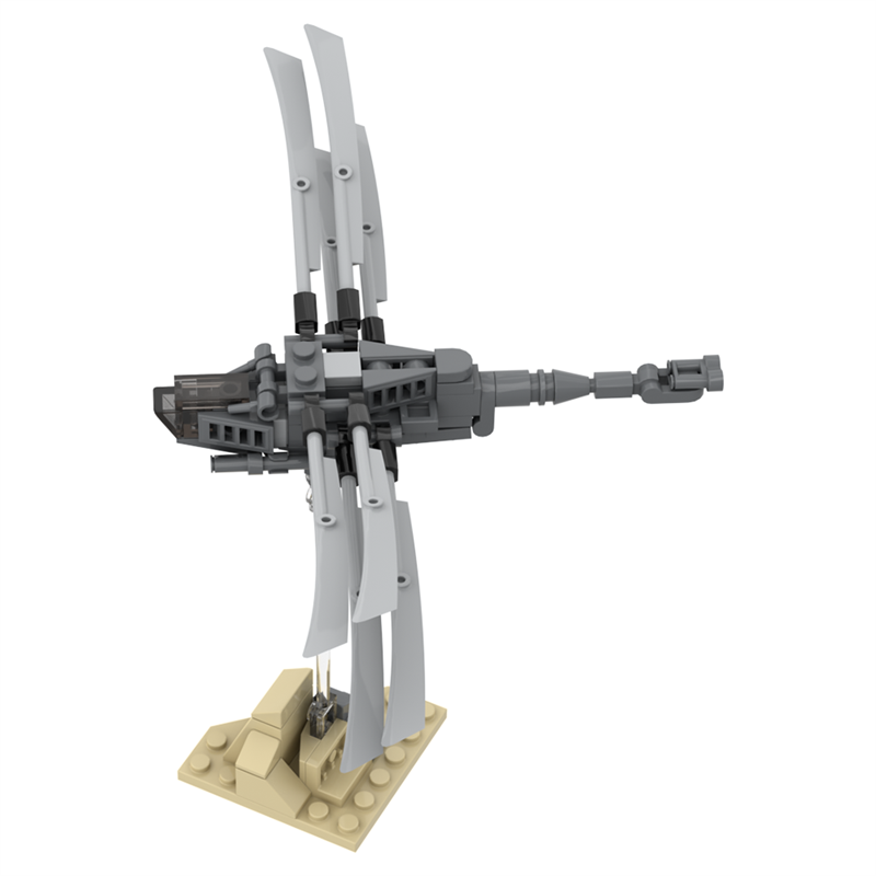 GOBRICKS MOC A1471Y02 Dune Sandworm and Flap Wing Aircraft Small Flap Wing Aircraft - YWOBB